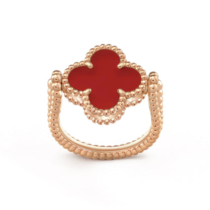 [Lumi Jewels]CLOVER RIVERSIBLE PINK GOLD RING