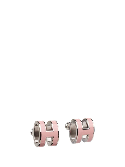 [Lumi Jewels]MINI POP H SILVER EARRINGS PINK