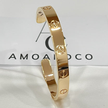 [Lumi] LOVE BRACELET 6.1MM OPEN CUFF