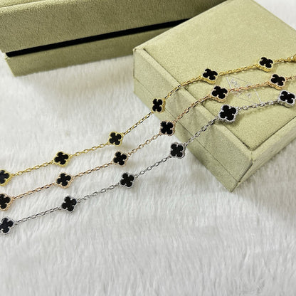 [Lumi Jewels]CLOVER 6 MOTIF  ONYXS BRACELET