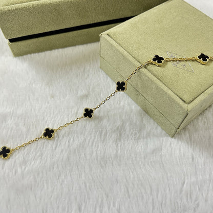 [Lumi Jewels]CLOVER 6 MOTIF  ONYXS BRACELET