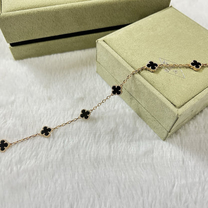 [Lumi Jewels]CLOVER 6 MOTIF  ONYXS BRACELET