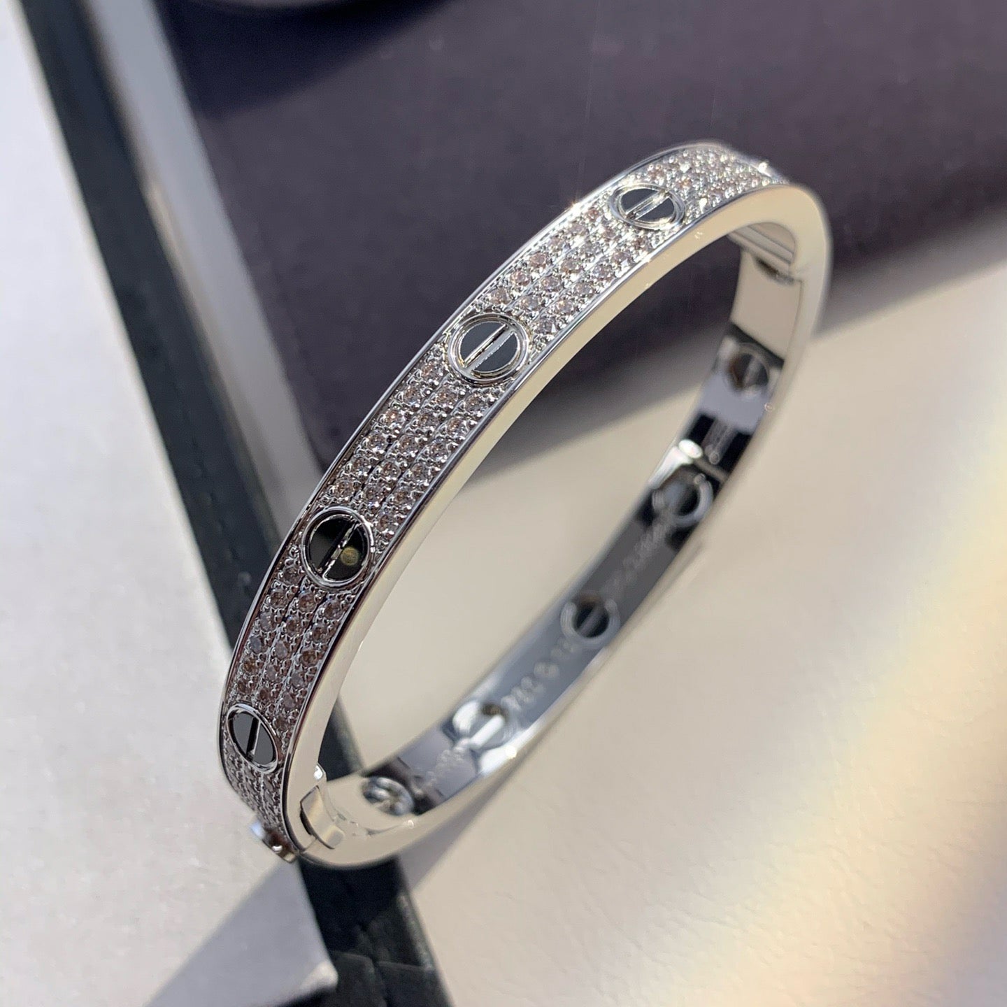 [Lumi Jewels]LOVE BRACELET 6.1MM DIAMOND-PAVED CERAMIC