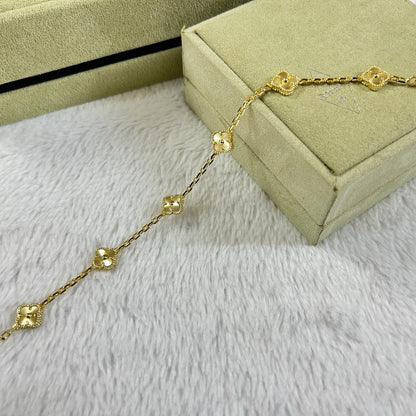 [Lumi Jewels]CLOVER 6 MOTIF DIAMOND BRACELET