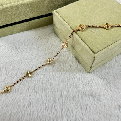 [Lumi Jewels]CLOVER 6 MOTIF DIAMOND BRACELET