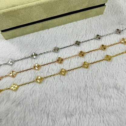 [Lumi Jewels]CLOVER 6 MOTIF DIAMOND BRACELET