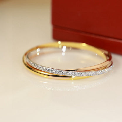 [Lumi Jewels]TRINITY TRICOLORED GOLD THREE-RING BRACELET