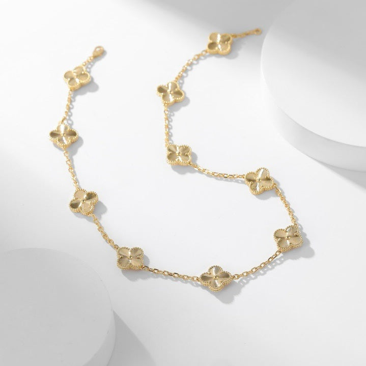 [Lumi Jewels]CLOVER 10 MOTIFS LASER NECKLACE