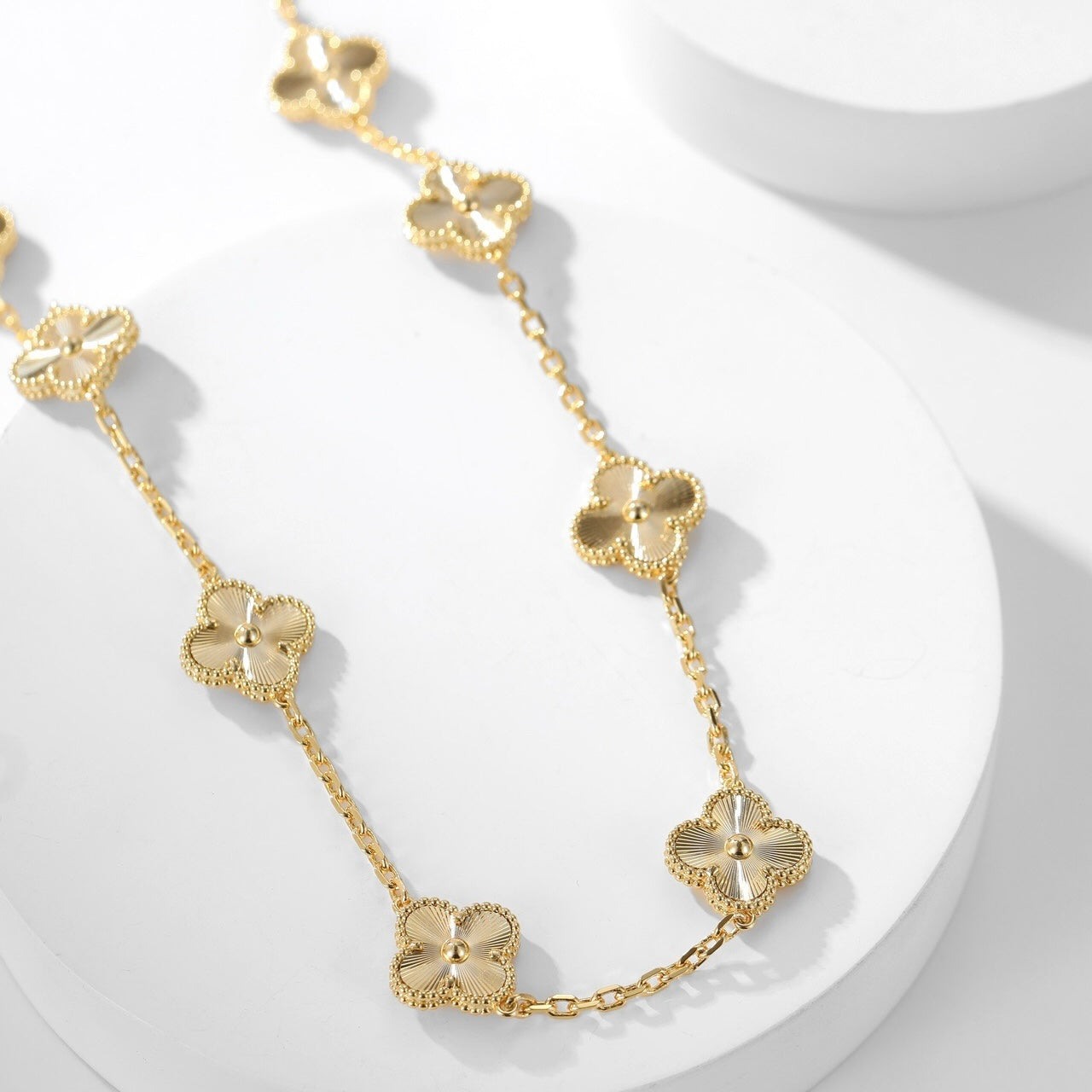 [Lumi Jewels]CLOVER 10 MOTIFS LASER NECKLACE