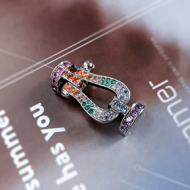 [Lumi Jewels]FORCE LARGE HORSESHOE CLASP  METAL BRACELET