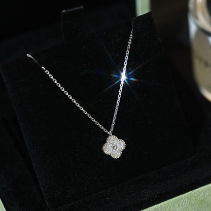 [Lumi Jewels]CLOVER MINI 9.5MM PENDANT DIAMOND NECKLACE