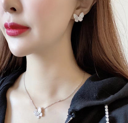 [Lumi Jewels]BUTTERFLY ALL DIAMOND EARRINGS
