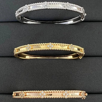 [Lumi Jewels]CLOVER BRACELET 4MM DIAMONDS