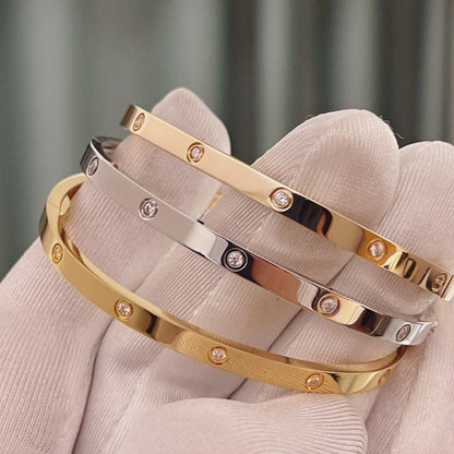 [Lumi Jewelery]LOVE BRACELET 3.65MM 10 DIAMONDS