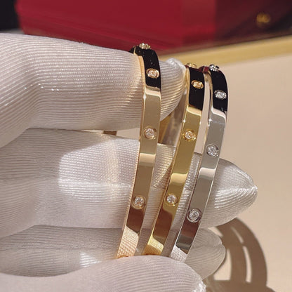 [Lumi Jewelery]LOVE BRACELET 3.65MM 10 DIAMONDS