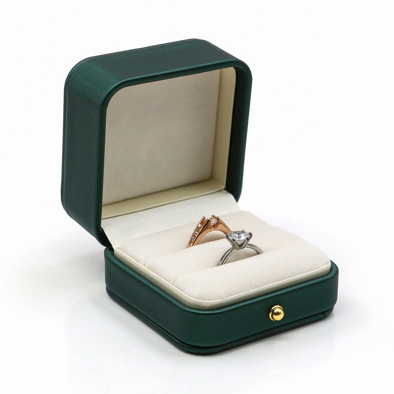BOÎTE CADEAU À BIJOUX EN CUIR PU HAUT DE GAMME (SANS LOGO)