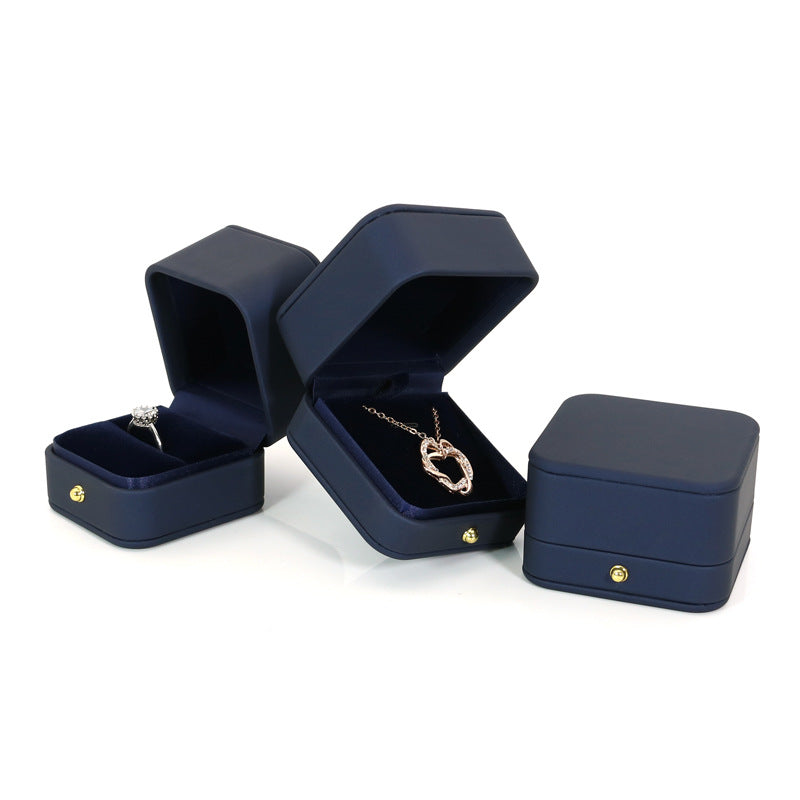 BOÎTE CADEAU À BIJOUX EN CUIR PU HAUT DE GAMME (SANS LOGO)