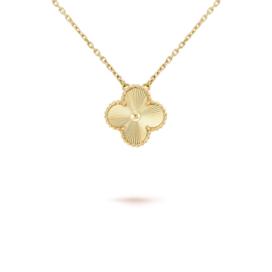 [Lumi Jewels]CLOVER 15MM LASER NECKLACE