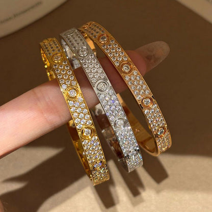 [Lumi Jewelery]LOVE BRACELET 6.1MM DIAMOND-PAVED 10 BIG DIAMONDS