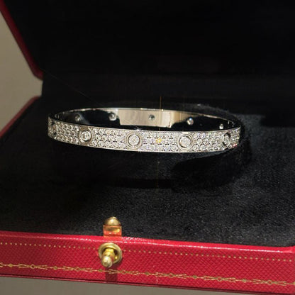 [Lumi Jewelery]LOVE BRACELET 6.1MM DIAMOND-PAVED 10 BIG DIAMONDS