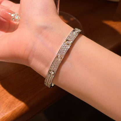 [Lumi Jewelery]LOVE BRACELET 6.1MM DIAMOND-PAVED 10 BIG DIAMONDS