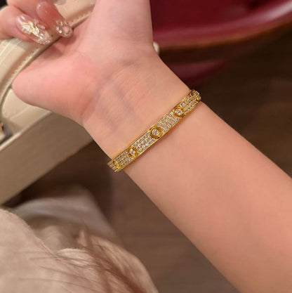 [Lumi Jewelery]LOVE BRACELET 6.1MM DIAMOND-PAVED 10 BIG DIAMONDS