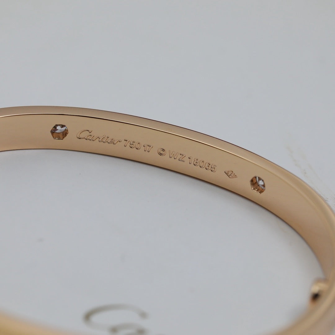 [Lumi Jewelery]LOVE BRACELET 6.1MM 4 DIAMONDS