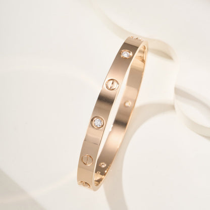 [Lumi Jewelery]LOVE BRACELET 6.1MM 4 DIAMONDS