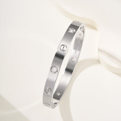 [Lumi Jewelery]LOVE BRACELET 6.1MM 4 DIAMONDS