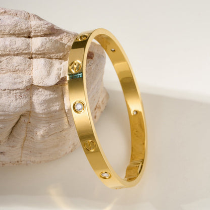 [Lumi Jewelery]LOVE BRACELET 6.1MM 4 DIAMONDS
