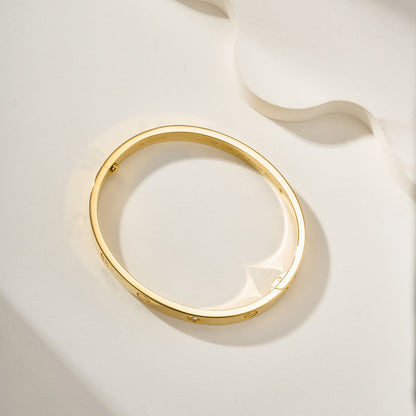 [Lumi Jewelery]LOVE BRACELET 6.1MM 4 DIAMONDS
