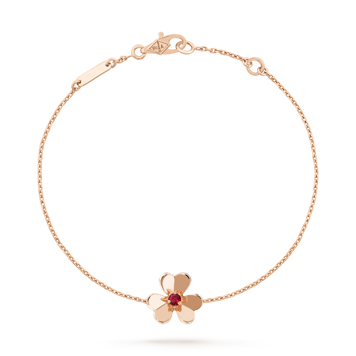 [Lumi Jewels]FRIVOLE GOLD FLOWER PINK MALACHITE BRACELET