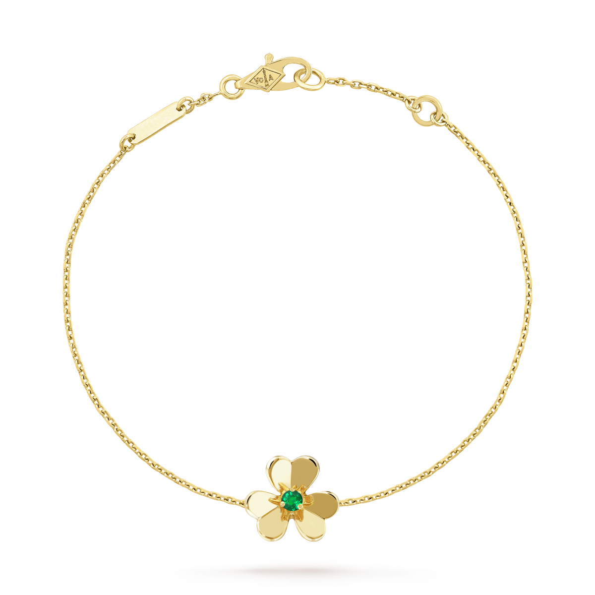 [Lumi Jewels]FRIVOLE GOLD FLOWER PINK MALACHITE BRACELET