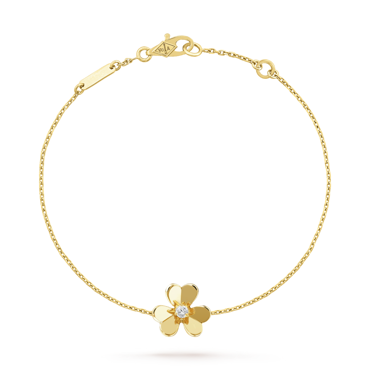 [Lumi Jewels]FRIVOLE GOLD FLOWER PINK MALACHITE BRACELET