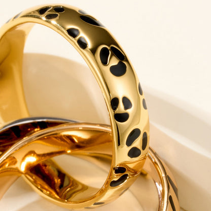 [Lumi Jewelery]TRINITY  RING LEOPARD PRINT