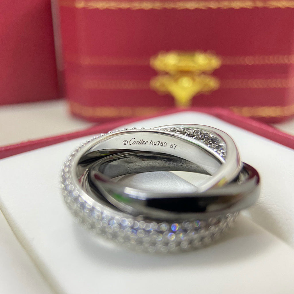 [Lumi Jewelery]TRINITY 3.2MM RING BLACK CERAMIC