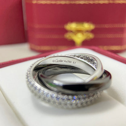 [Lumi Jewelery]TRINITY 3.2MM RING BLACK CERAMIC