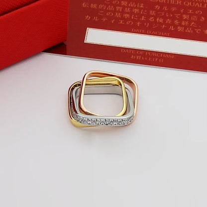 [Lumi Jewelery]TRINITY 3.5MM CUSHION RING COLLECTION