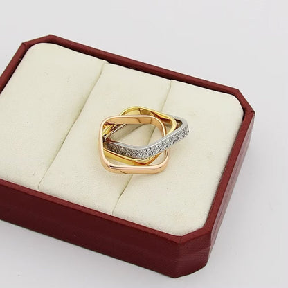[Lumi Jewelery]TRINITY 3.5MM CUSHION RING COLLECTION