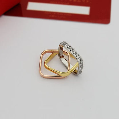 [Lumi Jewelery]TRINITY 3.5MM CUSHION RING COLLECTION