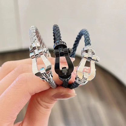 [Lumi Jewels]FORCE LARGE HORSESHOE NO DIAMOND BRACELET SILVER