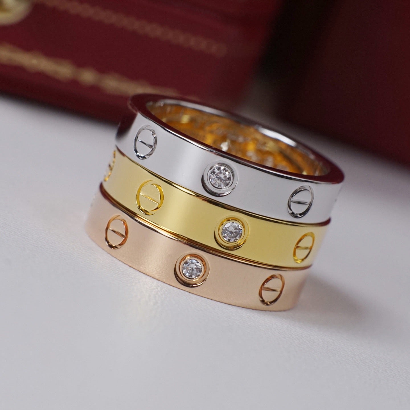 [Lumi Jewelery]LOVE 4MM 1 DIAMOND RING