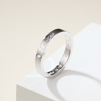 [Lumi Jewelery]LOVE RING 4MM 1 DIAMOND