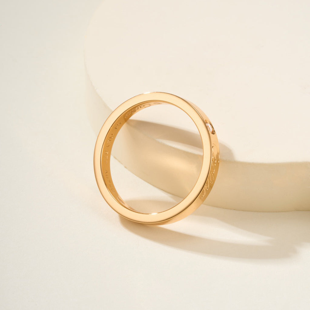 [Lumi Jewelery]LOVE RING 4MM 1 DIAMOND