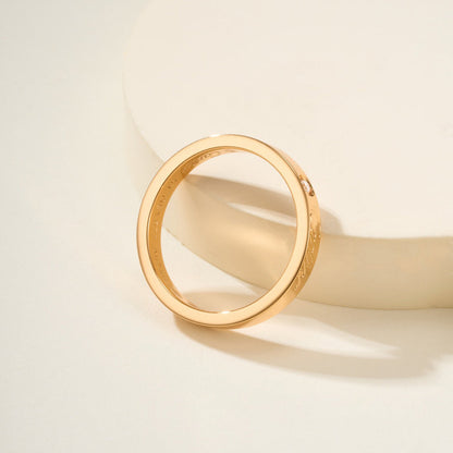 [Lumi Jewelery]LOVE RING 4MM 1 DIAMOND