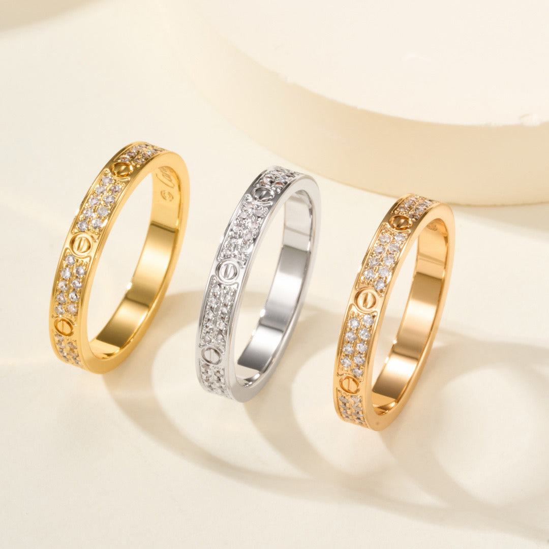 [Lumi Jewelery]LOVE RING 2.65MM DIAMOND