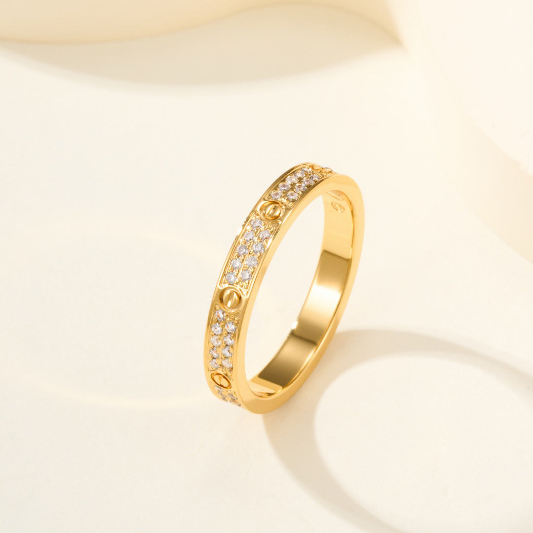 [Lumi Jewelery]LOVE RING 2.65MM DIAMOND