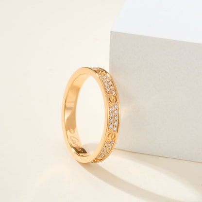 [Lumi Jewelery]LOVE RING 2.65MM DIAMOND