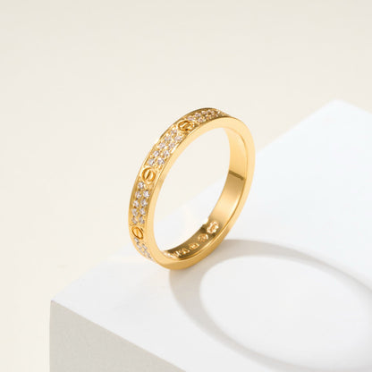 [Lumi Jewelery]LOVE RING 2.65MM DIAMOND