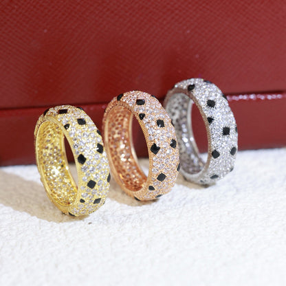 [Lumi Jewelery]PANTHERE SPOTTED FULL DIAMOND RING